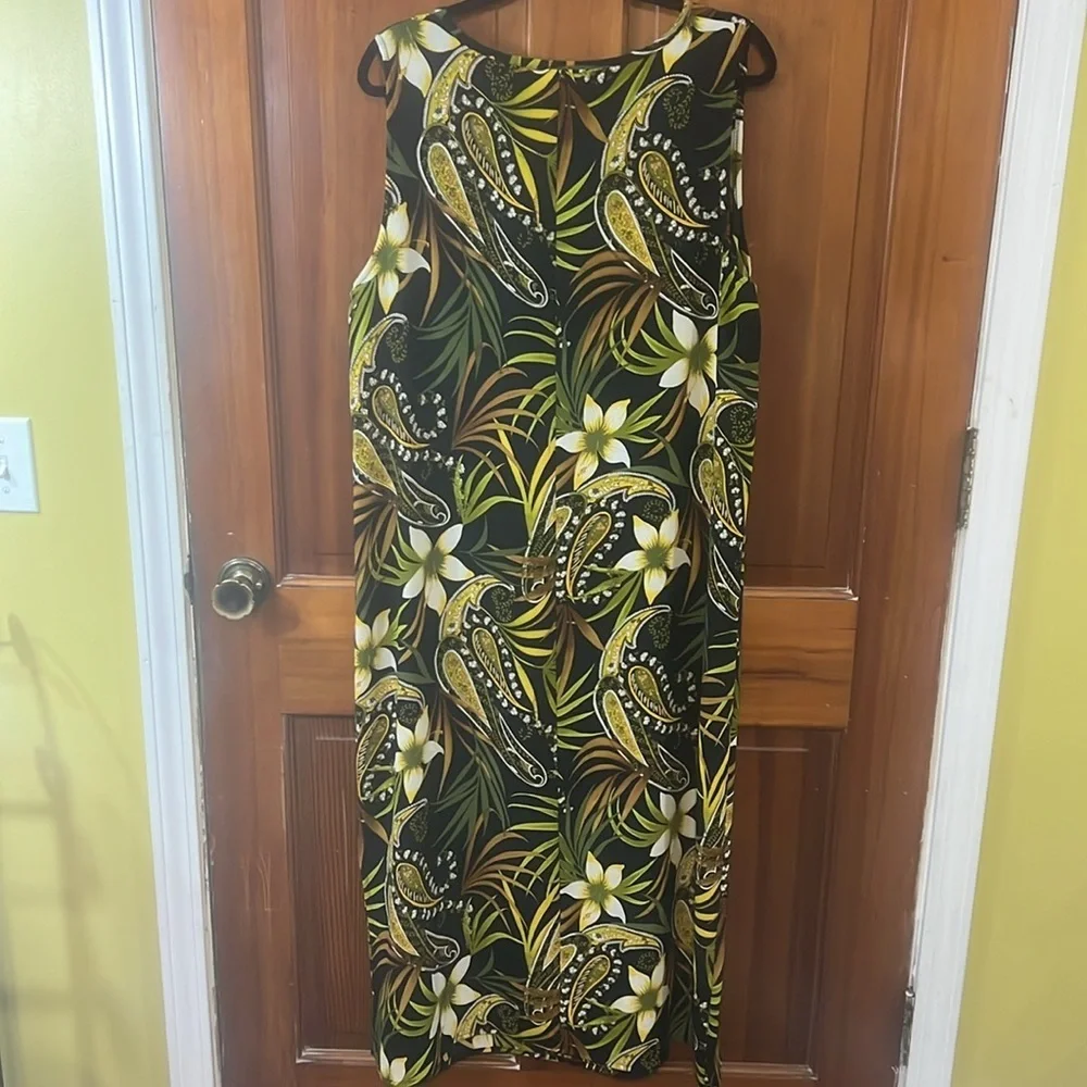 Plus Size Maxi Dress Tropical Print Size 18 - Picture 11 of 11